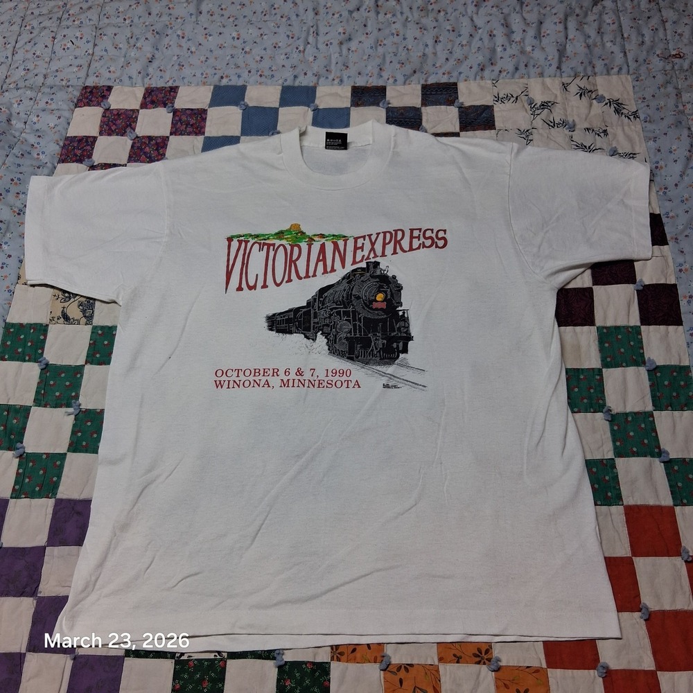Victorian Express Winona Minnesota Vintage 1990 Single Stitch T Shirt Size XXL